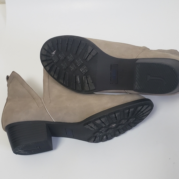 JBU BY JAMBU PARKER Beige Embroidered Booties 8 - Picture 7 of 8